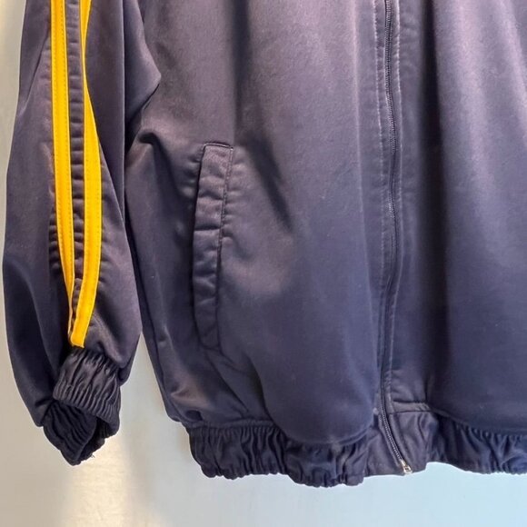 Michigan U of M track jacket Medium Vintage Steve &‎ Barrys Mens maize blue - Picture 6 of 11